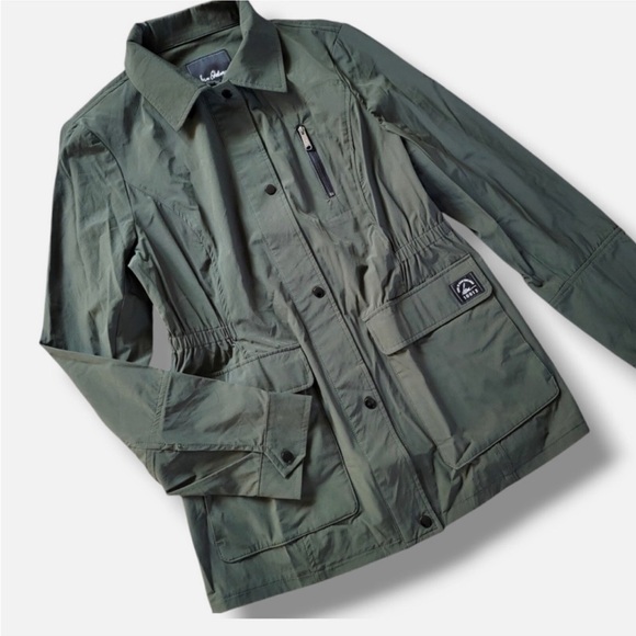 NWOT SAM EDELMAN Field Utility Jacket Lightweight Olive Green Military Safari M - Picture 6 of 16